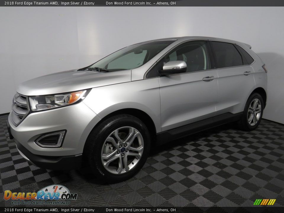 2018 Ford Edge Titanium AWD Ingot Silver / Ebony Photo #7