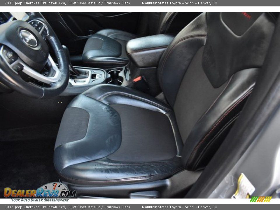 2015 Jeep Cherokee Trailhawk 4x4 Billet Silver Metallic / Trailhawk Black Photo #11