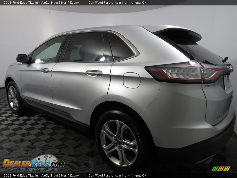 2018 Ford Edge Titanium AWD Ingot Silver / Ebony Photo #10