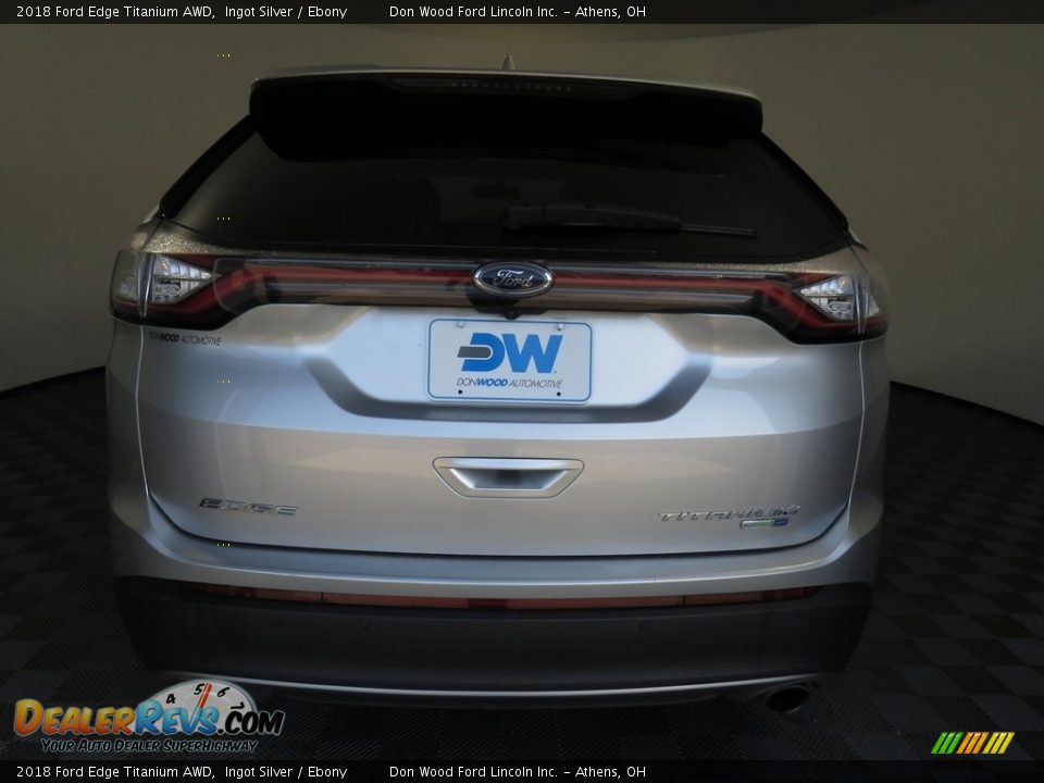 2018 Ford Edge Titanium AWD Ingot Silver / Ebony Photo #12