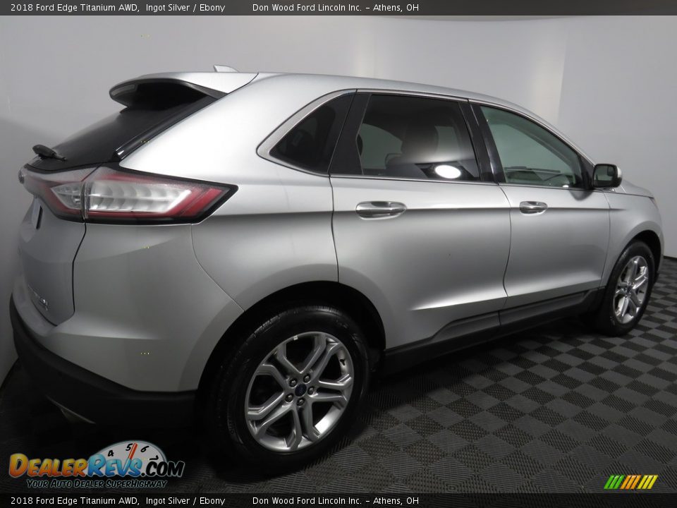 2018 Ford Edge Titanium AWD Ingot Silver / Ebony Photo #15