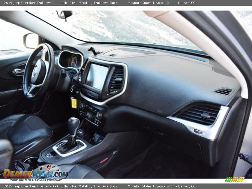 2015 Jeep Cherokee Trailhawk 4x4 Billet Silver Metallic / Trailhawk Black Photo #16