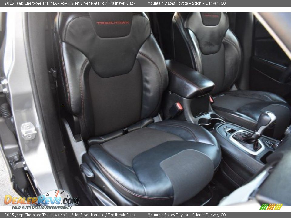 2015 Jeep Cherokee Trailhawk 4x4 Billet Silver Metallic / Trailhawk Black Photo #18