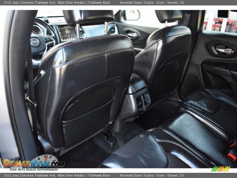 2015 Jeep Cherokee Trailhawk 4x4 Billet Silver Metallic / Trailhawk Black Photo #19