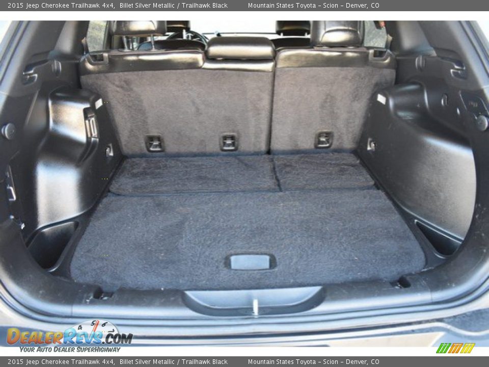 2015 Jeep Cherokee Trailhawk 4x4 Billet Silver Metallic / Trailhawk Black Photo #26