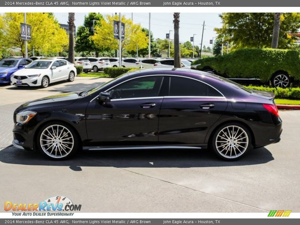 2014 Mercedes-Benz CLA 45 AMG Northern Lights Violet Metallic / AMG Brown Photo #4