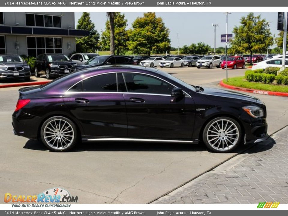 2014 Mercedes-Benz CLA 45 AMG Northern Lights Violet Metallic / AMG Brown Photo #8