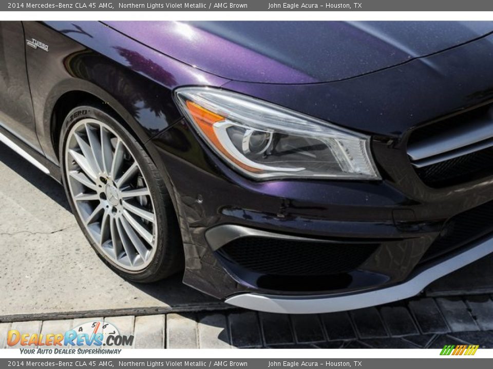 2014 Mercedes-Benz CLA 45 AMG Northern Lights Violet Metallic / AMG Brown Photo #11
