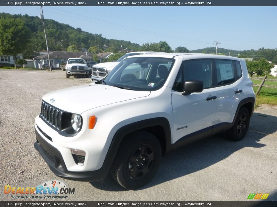 2019 Jeep Renegade Sport Alpine White / Black Photo #1
