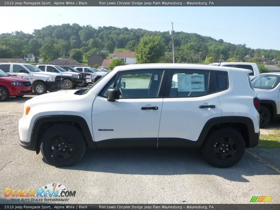 2019 Jeep Renegade Sport Alpine White / Black Photo #2