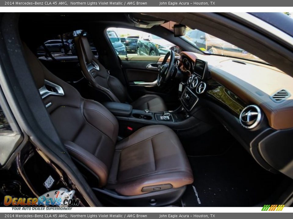 2014 Mercedes-Benz CLA 45 AMG Northern Lights Violet Metallic / AMG Brown Photo #25