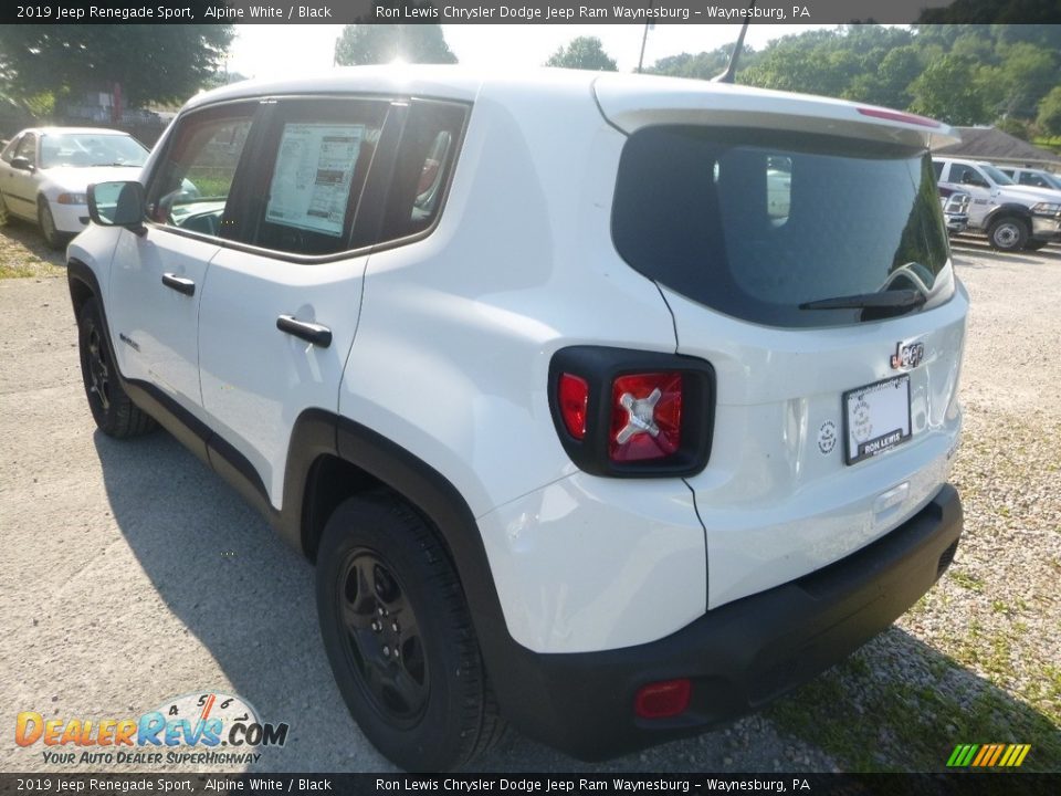 2019 Jeep Renegade Sport Alpine White / Black Photo #3