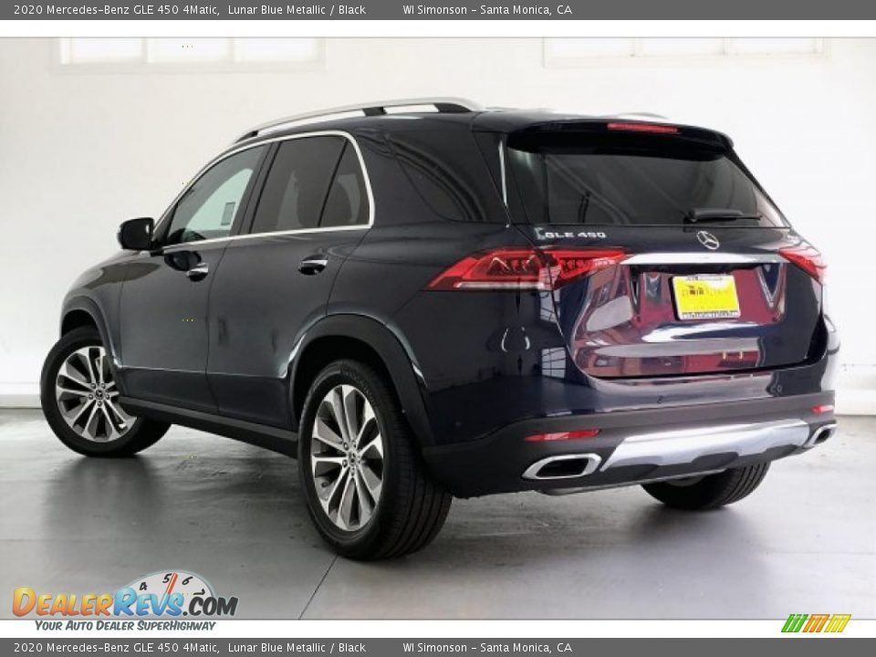 2020 Mercedes-Benz GLE 450 4Matic Lunar Blue Metallic / Black Photo #2