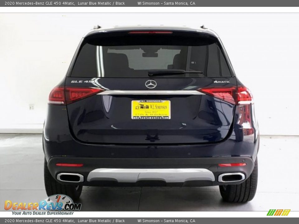 2020 Mercedes-Benz GLE 450 4Matic Lunar Blue Metallic / Black Photo #3