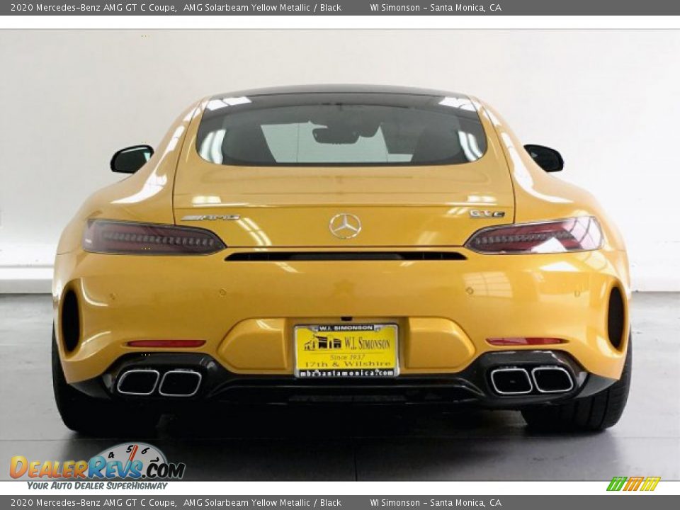 2020 Mercedes-Benz AMG GT C Coupe AMG Solarbeam Yellow Metallic / Black Photo #3