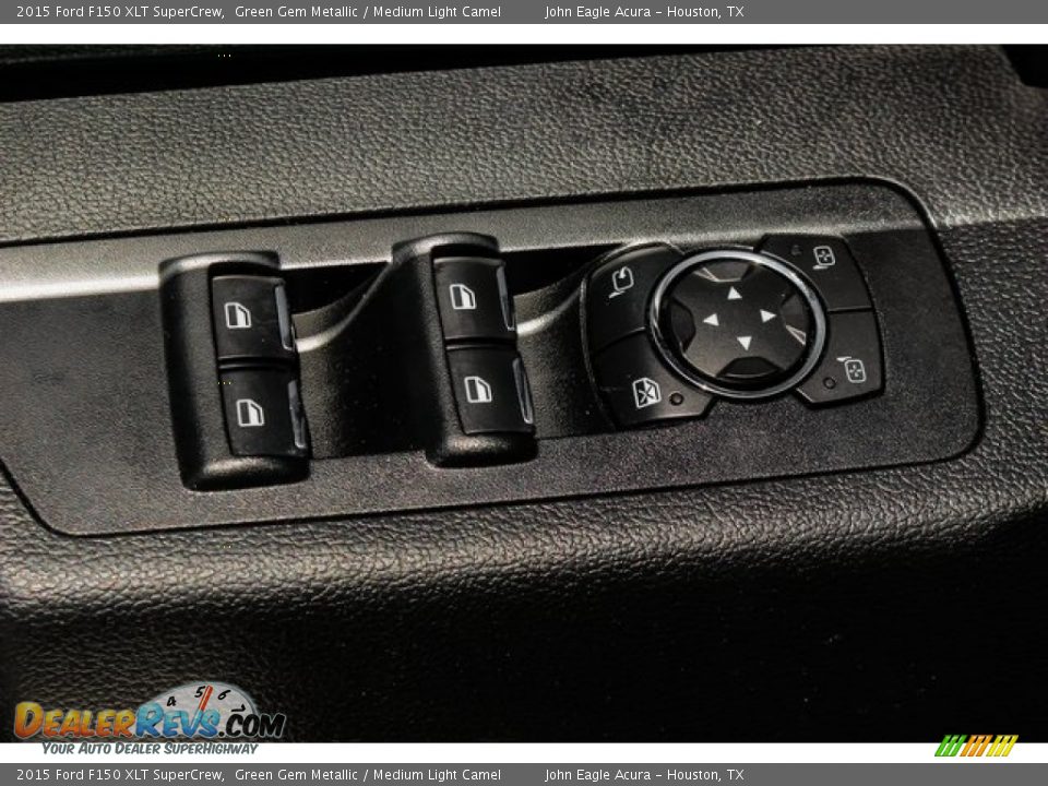 2015 Ford F150 XLT SuperCrew Green Gem Metallic / Medium Light Camel Photo #16