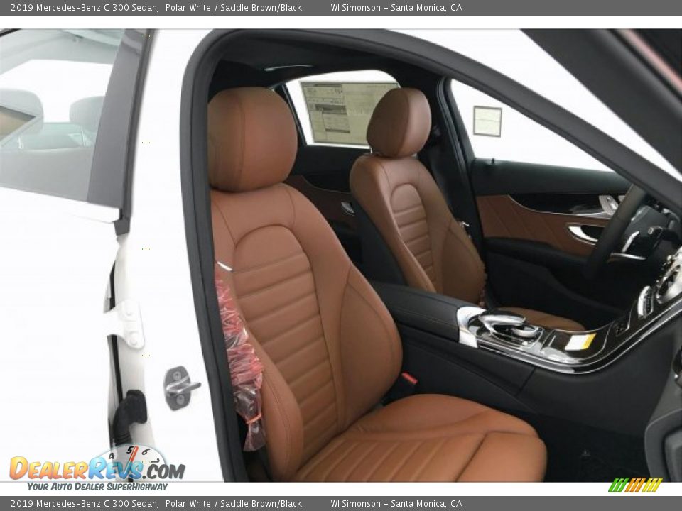 2019 Mercedes-Benz C 300 Sedan Polar White / Saddle Brown/Black Photo #5