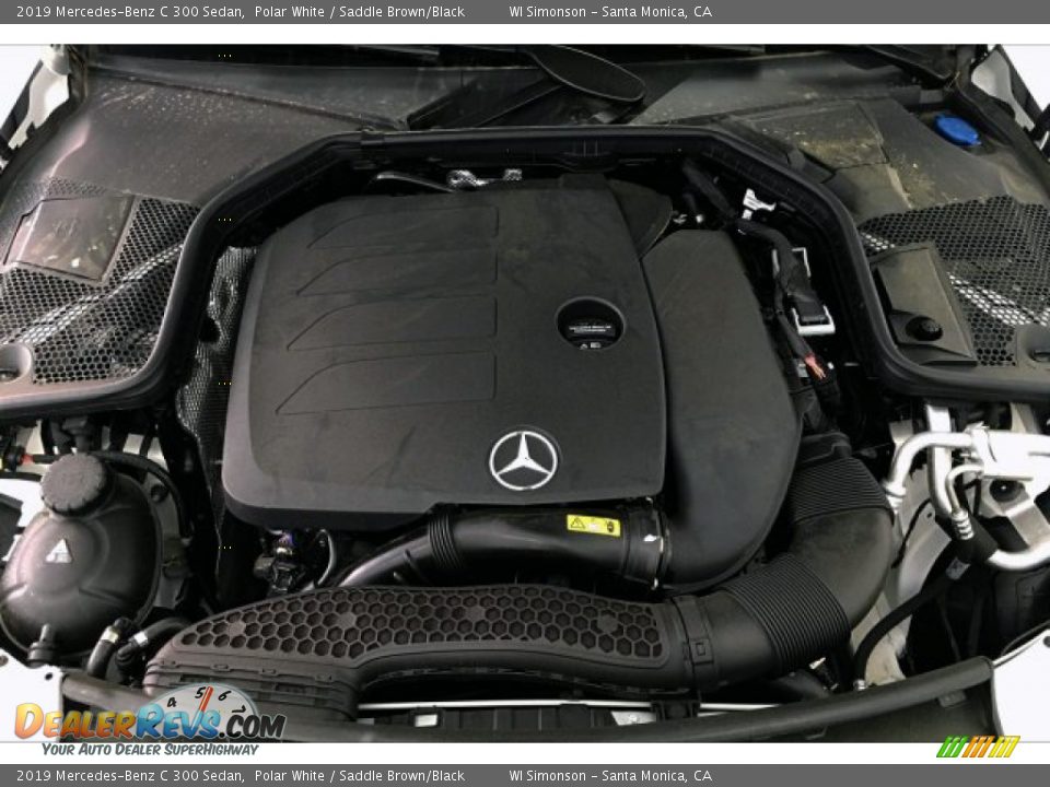 2019 Mercedes-Benz C 300 Sedan Polar White / Saddle Brown/Black Photo #8