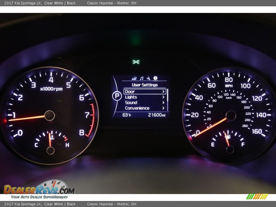 2017 Kia Sportage LX Clear White / Black Photo #8