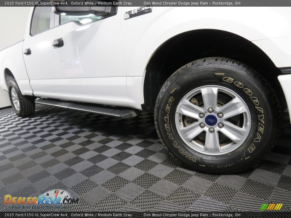 2015 Ford F150 XL SuperCrew 4x4 Oxford White / Medium Earth Gray Photo #3