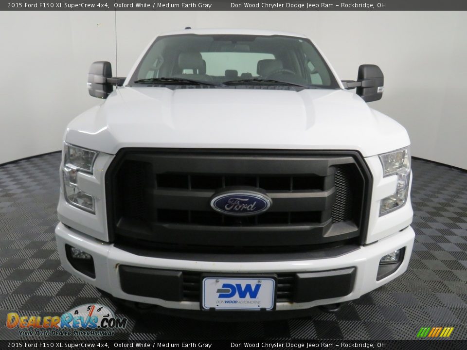 2015 Ford F150 XL SuperCrew 4x4 Oxford White / Medium Earth Gray Photo #5