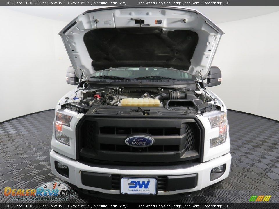 2015 Ford F150 XL SuperCrew 4x4 Oxford White / Medium Earth Gray Photo #6