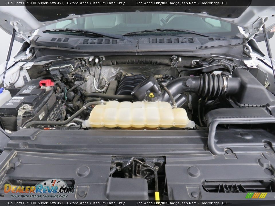 2015 Ford F150 XL SuperCrew 4x4 Oxford White / Medium Earth Gray Photo #7