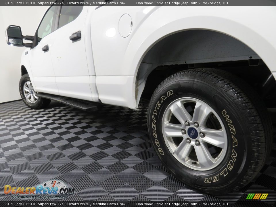 2015 Ford F150 XL SuperCrew 4x4 Oxford White / Medium Earth Gray Photo #10
