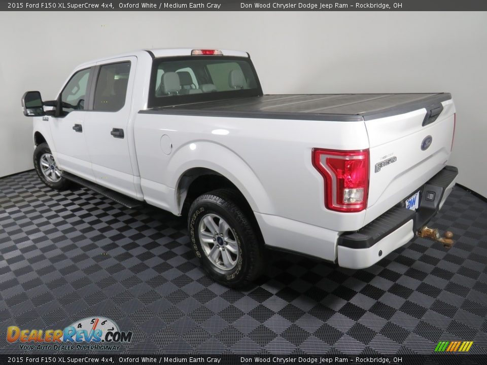 2015 Ford F150 XL SuperCrew 4x4 Oxford White / Medium Earth Gray Photo #11