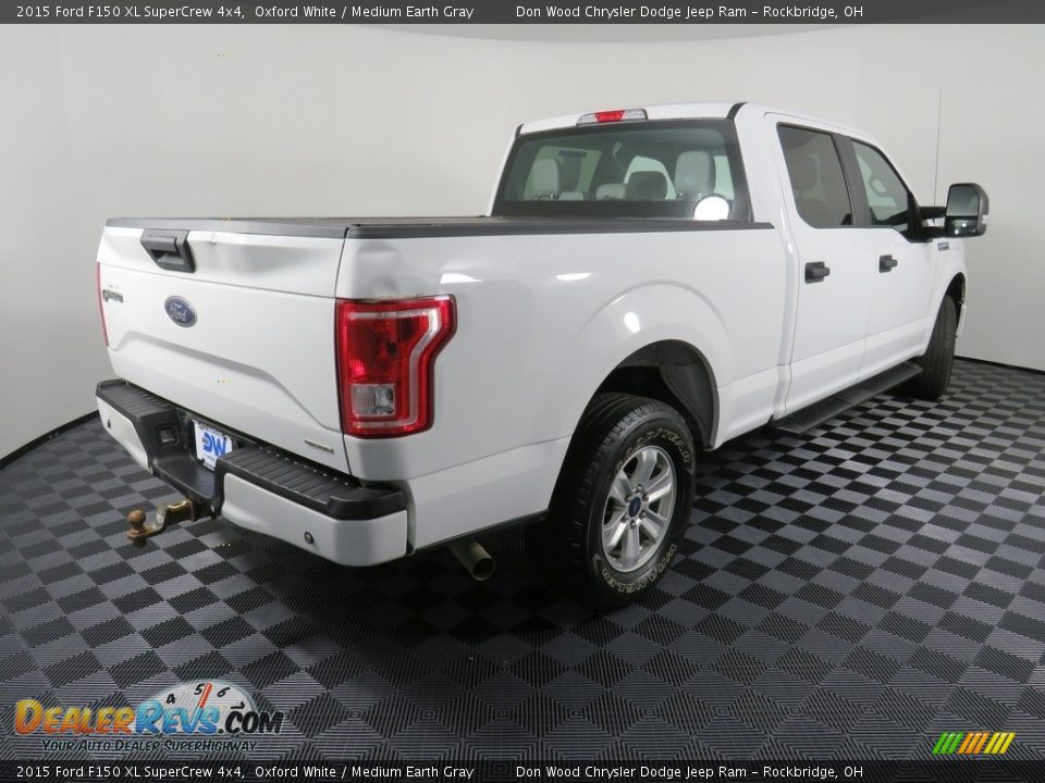 2015 Ford F150 XL SuperCrew 4x4 Oxford White / Medium Earth Gray Photo #14