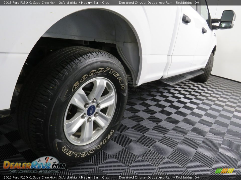 2015 Ford F150 XL SuperCrew 4x4 Oxford White / Medium Earth Gray Photo #15