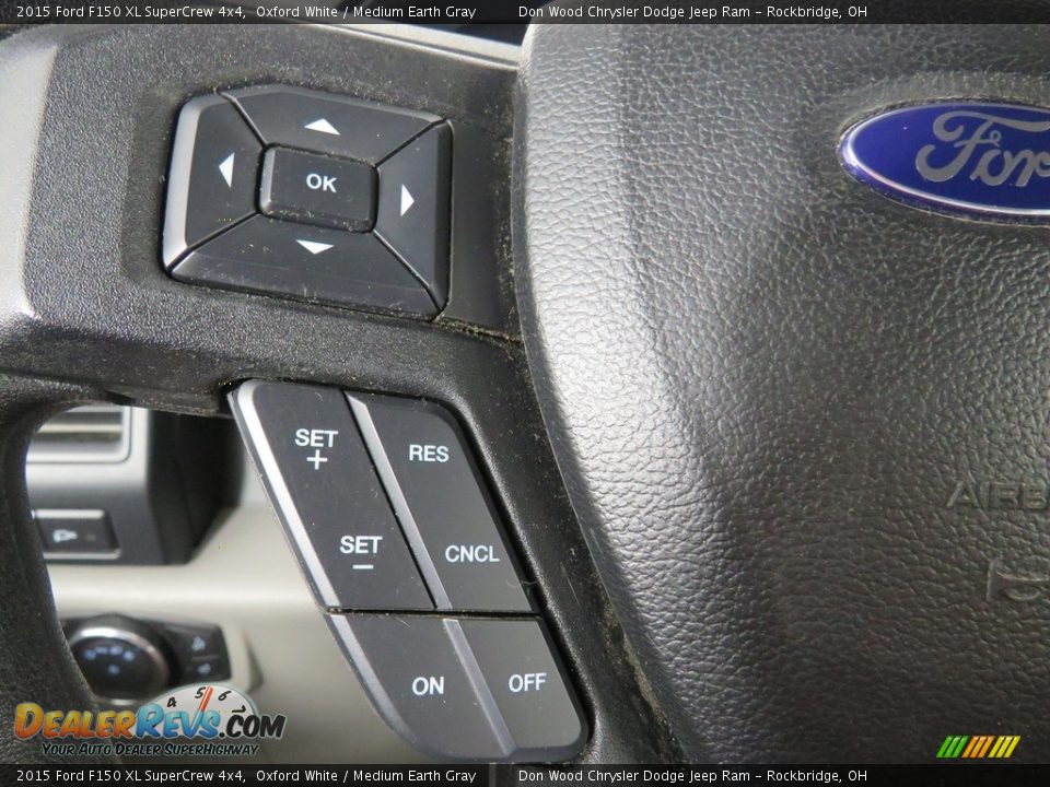 2015 Ford F150 XL SuperCrew 4x4 Oxford White / Medium Earth Gray Photo #21