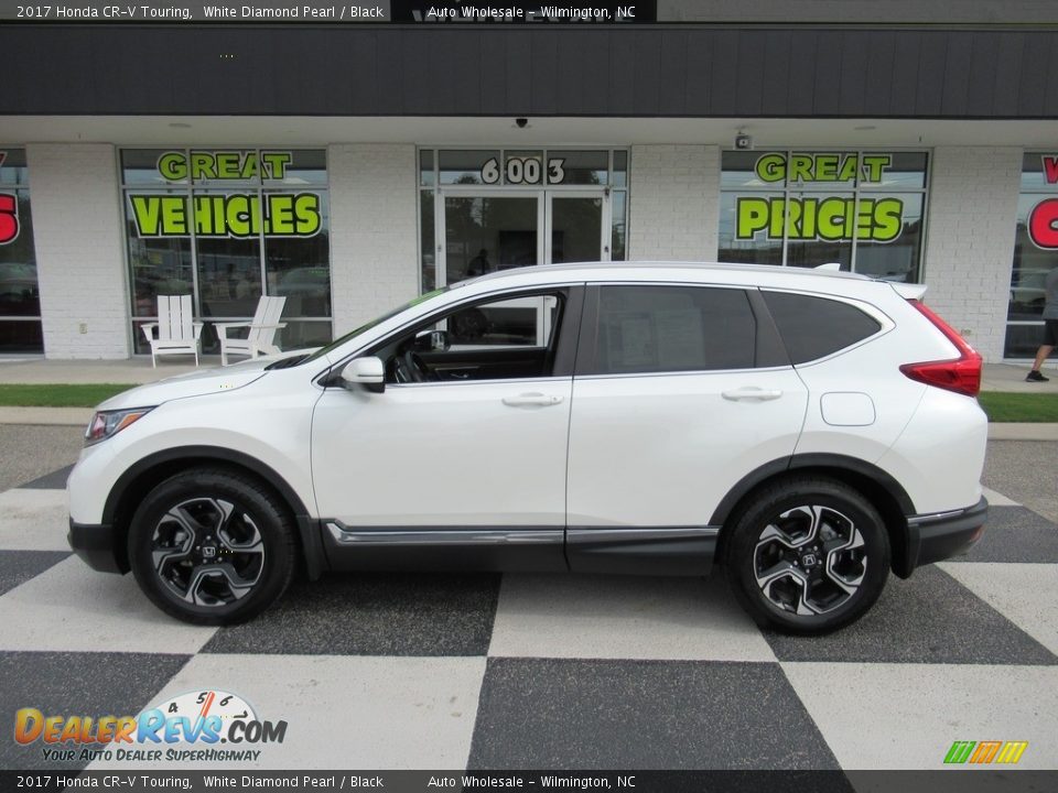 2017 Honda CR-V Touring White Diamond Pearl / Black Photo #1