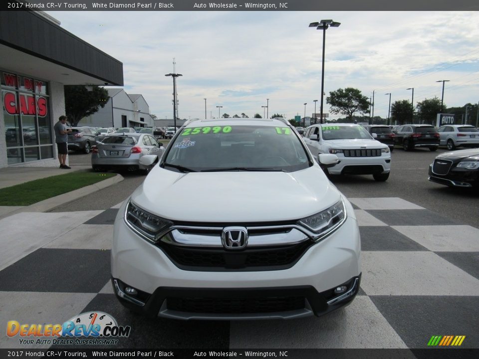 2017 Honda CR-V Touring White Diamond Pearl / Black Photo #2