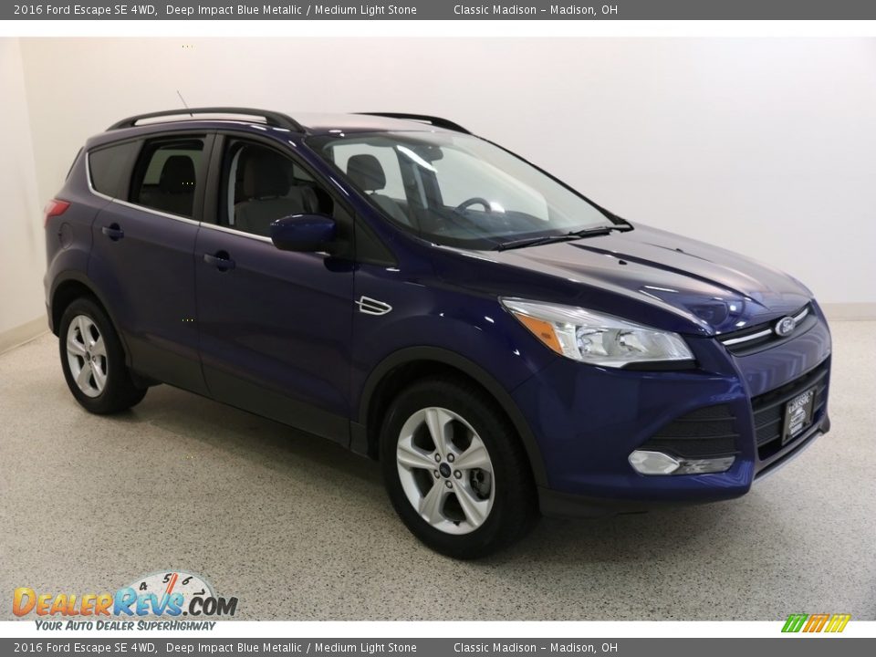 2016 Ford Escape SE 4WD Deep Impact Blue Metallic / Medium Light Stone Photo #1