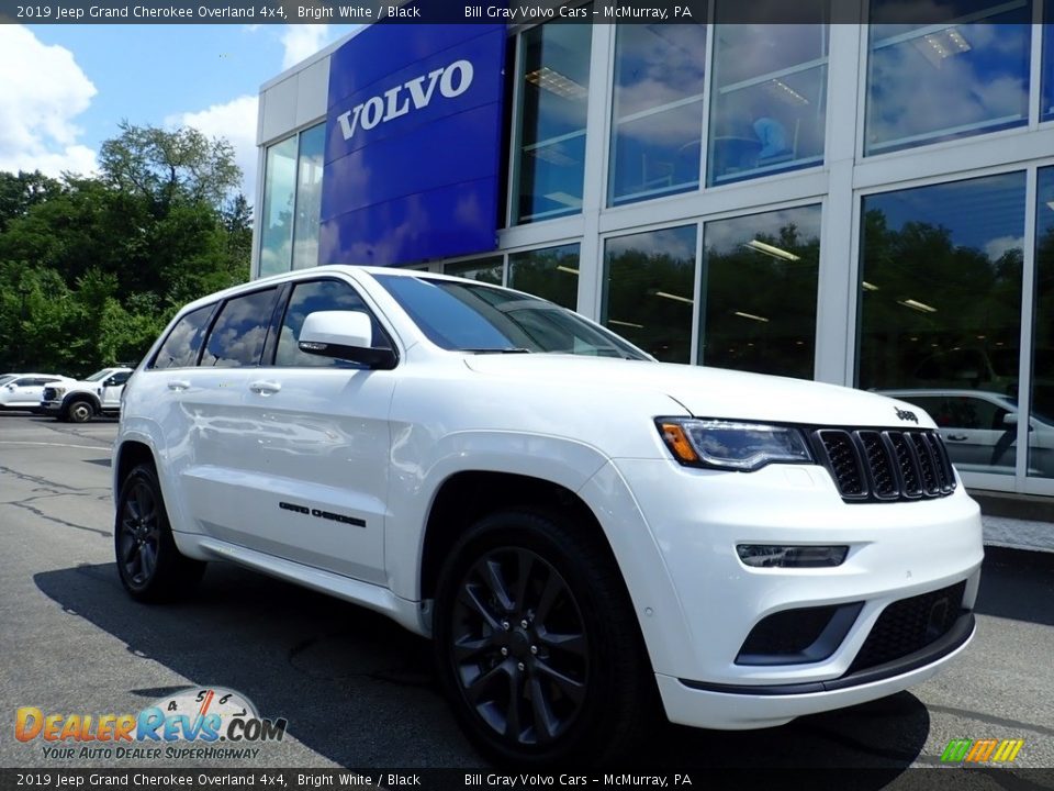 2019 Jeep Grand Cherokee Overland 4x4 Bright White / Black Photo #1