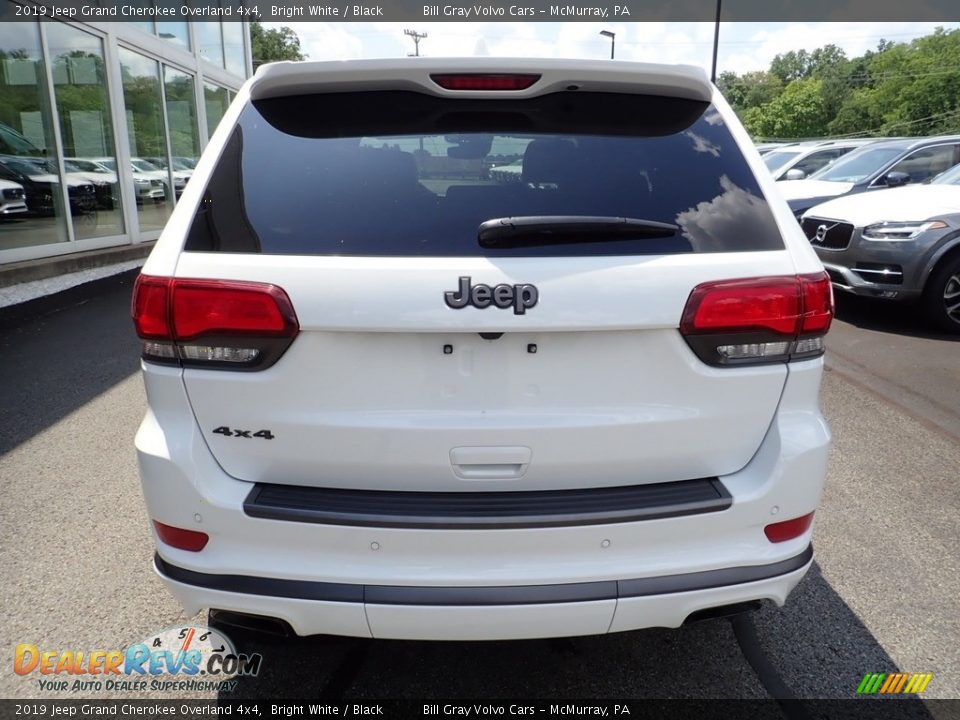 2019 Jeep Grand Cherokee Overland 4x4 Bright White / Black Photo #4