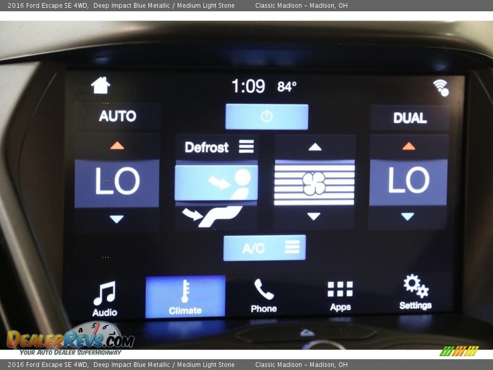 2016 Ford Escape SE 4WD Deep Impact Blue Metallic / Medium Light Stone Photo #11