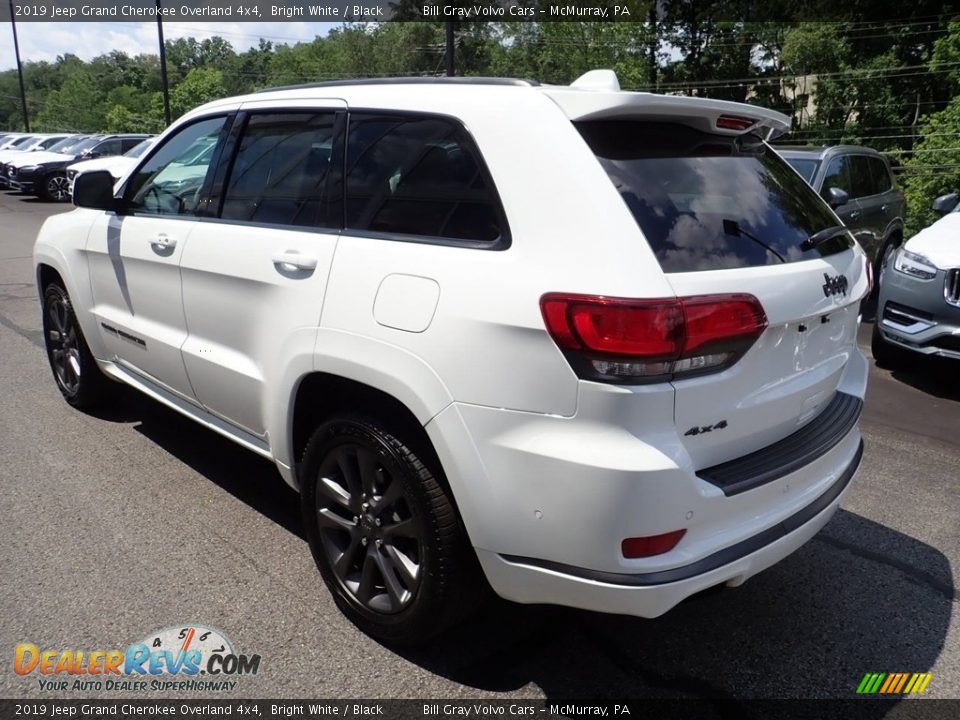 2019 Jeep Grand Cherokee Overland 4x4 Bright White / Black Photo #6