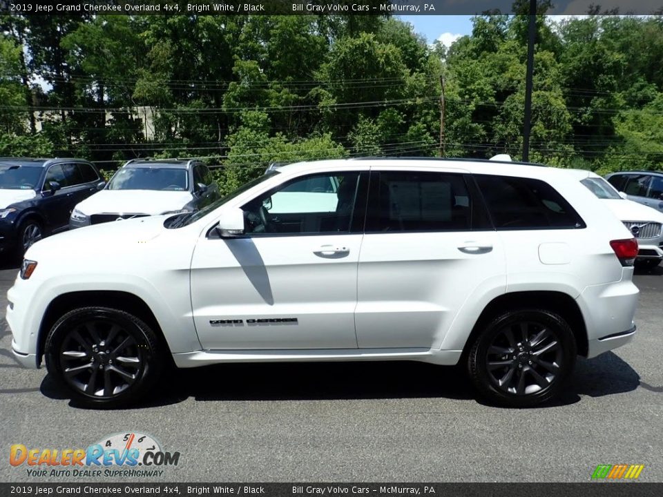 2019 Jeep Grand Cherokee Overland 4x4 Bright White / Black Photo #7