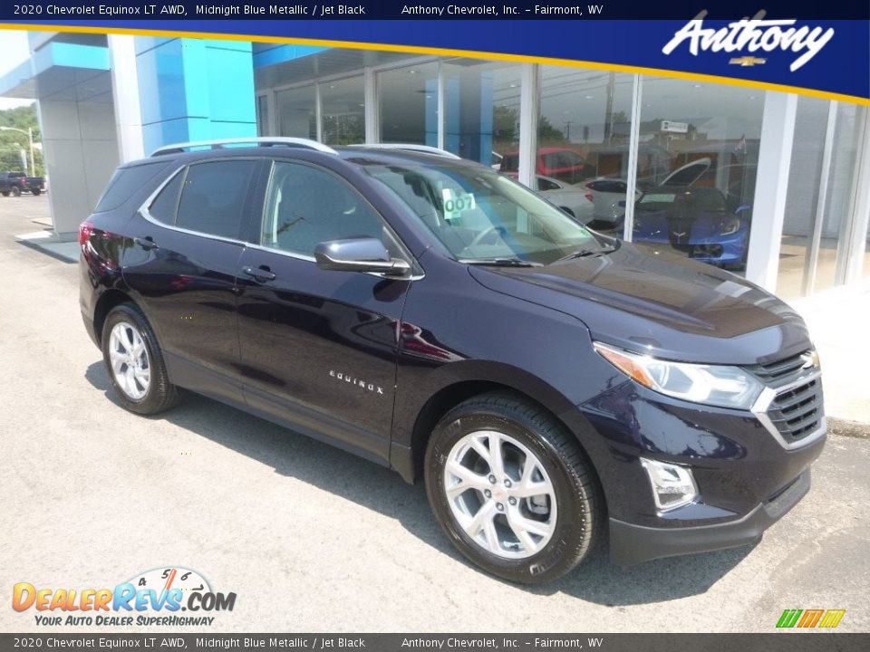 2020 Chevrolet Equinox LT AWD Midnight Blue Metallic / Jet Black Photo #1