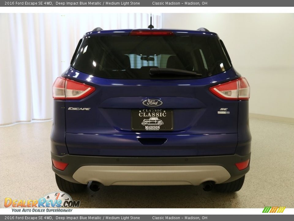 2016 Ford Escape SE 4WD Deep Impact Blue Metallic / Medium Light Stone Photo #17