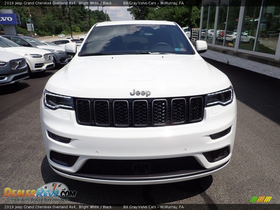 2019 Jeep Grand Cherokee Overland 4x4 Bright White / Black Photo #9