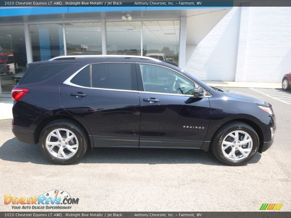 2020 Chevrolet Equinox LT AWD Midnight Blue Metallic / Jet Black Photo #3