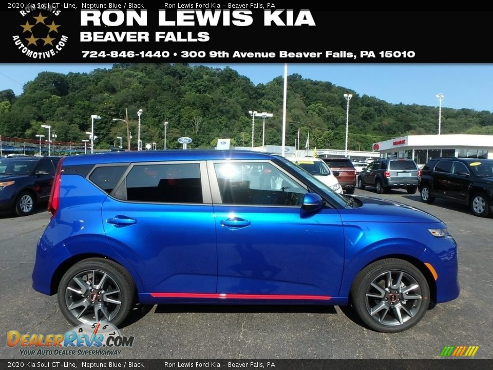 2020 Kia Soul GT-Line Neptune Blue / Black Photo #1