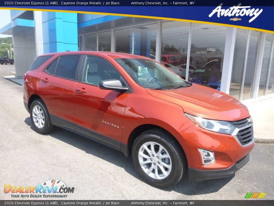 2020 Chevrolet Equinox LS AWD Cayenne Orange Metallic / Jet Black Photo #1