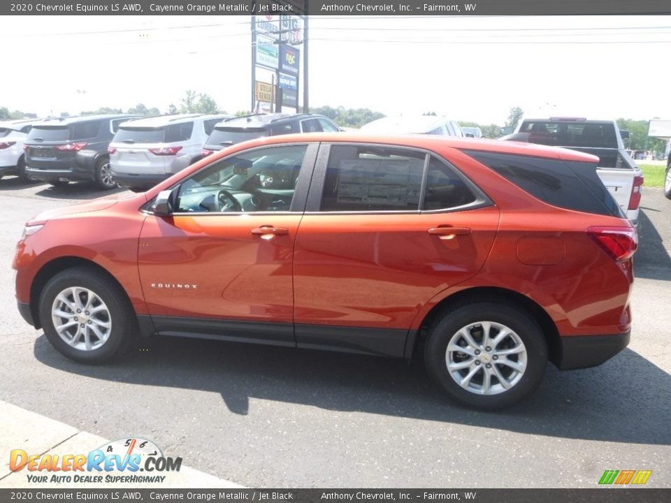 2020 Chevrolet Equinox LS AWD Cayenne Orange Metallic / Jet Black Photo #7