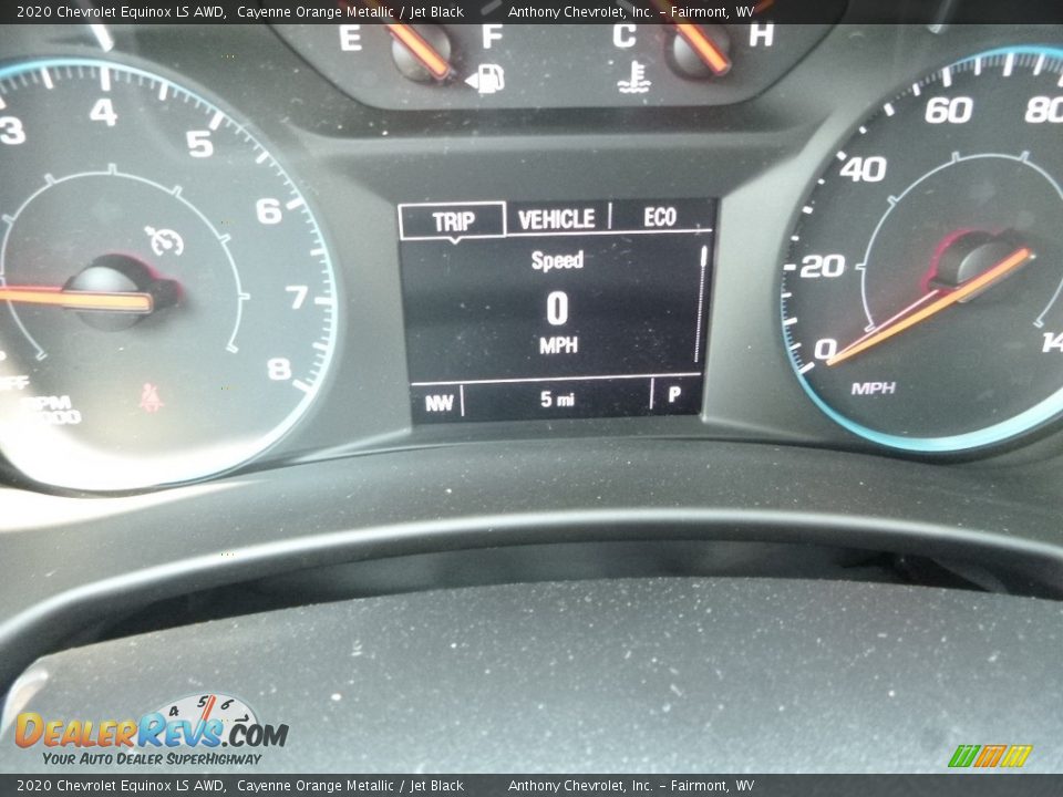 2020 Chevrolet Equinox LS AWD Cayenne Orange Metallic / Jet Black Photo #20