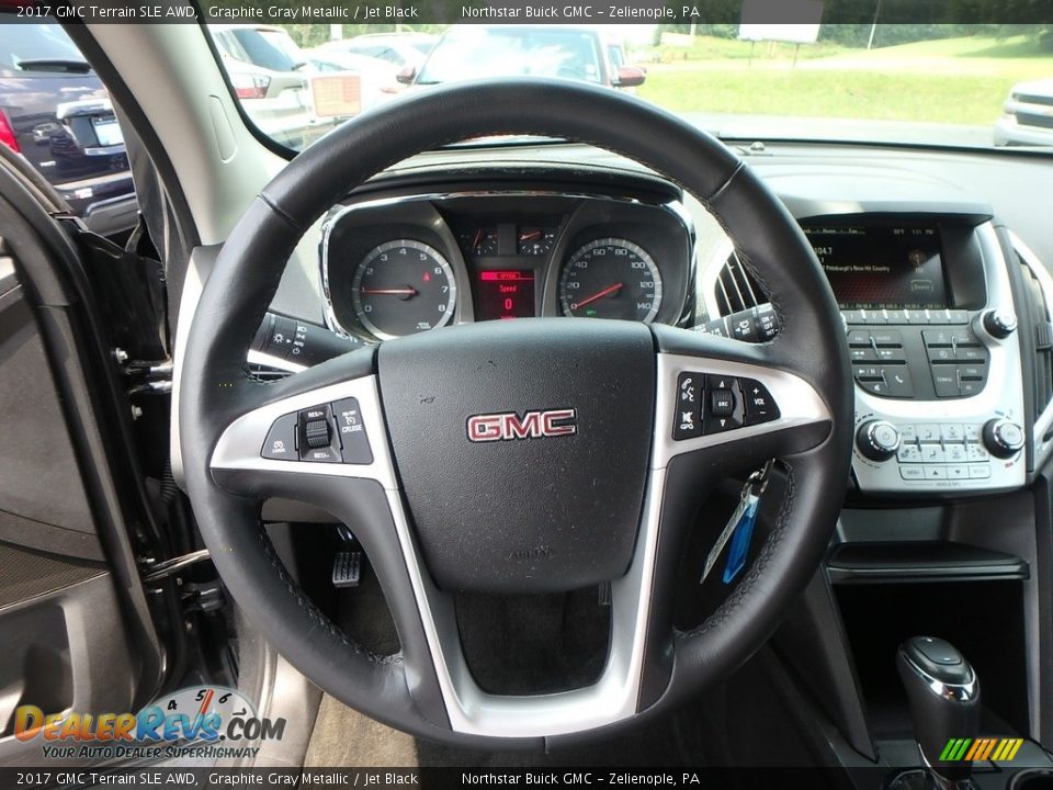 2017 GMC Terrain SLE AWD Graphite Gray Metallic / Jet Black Photo #23