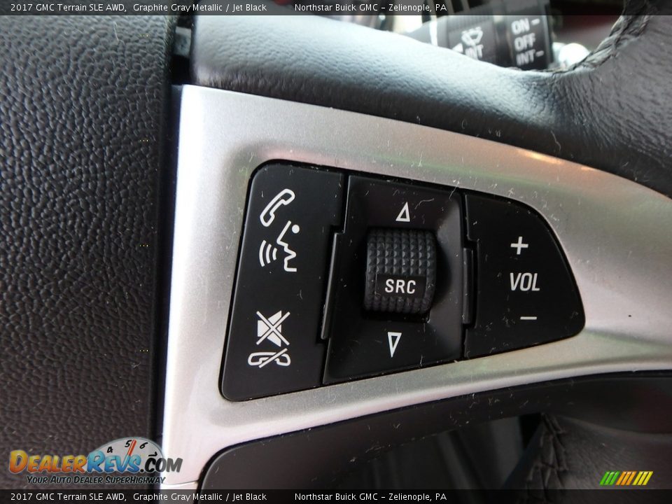 2017 GMC Terrain SLE AWD Graphite Gray Metallic / Jet Black Photo #25